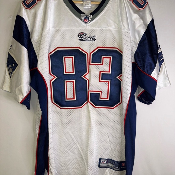 Vintage Patriots Jersey NFL Wes Welker #83 size 50 XL - Picture 1 of 6